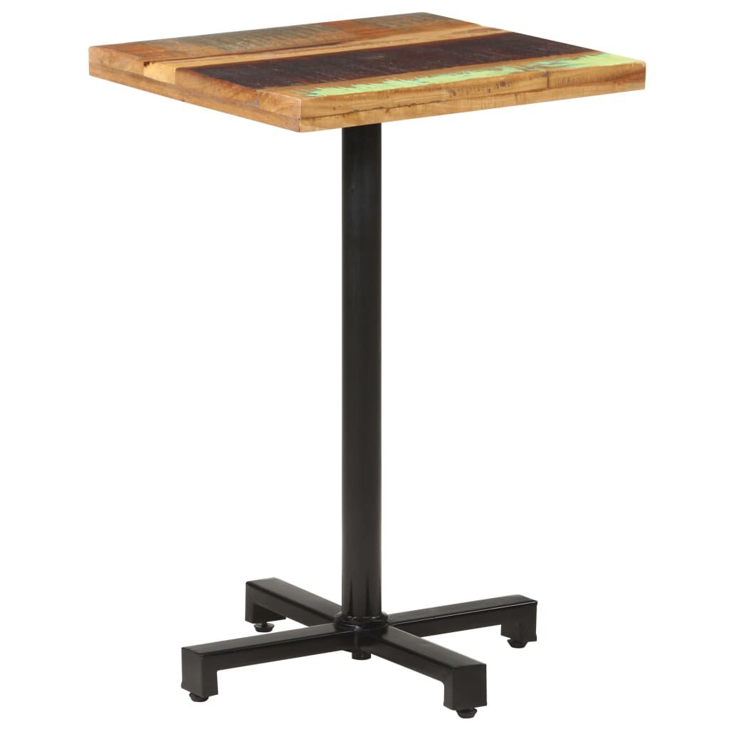vidaXL Τραπέζι Bistro Τετράγωνο 50x50x75 εκ. Μασίφ Ανακυκλωμένο Ξύλο