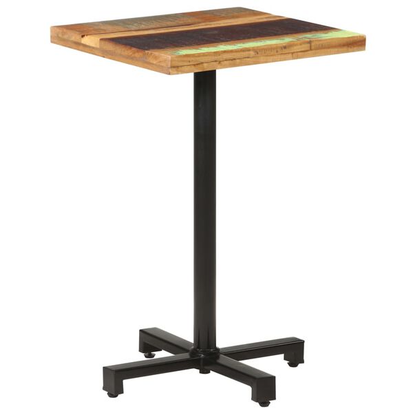 vidaXL Τραπέζι Bistro Τετράγωνο 50x50x75 εκ. Μασίφ Ανακυκλωμένο Ξύλο