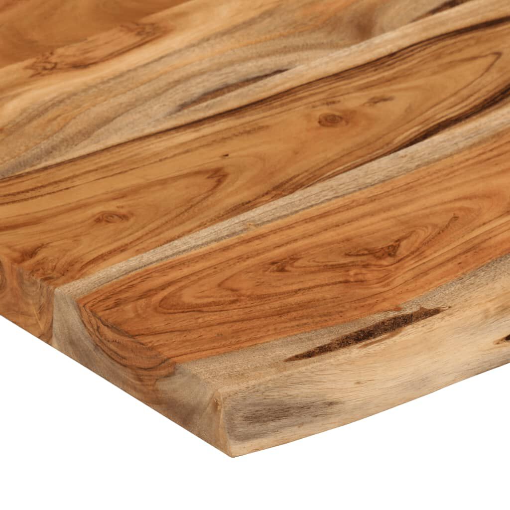 vidaXL Ράφι Επιτοίχιο Ορθ. Live Edge 70x40x3,8 εκ. Μασίφ Ξύλο Ακακίας
