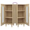 vidaXL Ντουλάπι Sonoma Δρυς 34,5x34x90 εκ. από Επεξεργασμένο Ξύλο