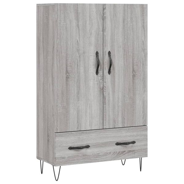 vidaXL Ντουλάπα Γκρι Sonoma 69,5 x 31 x 115 εκ. από Επεξεργασμένο Ξύλο