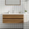 vidaXL Ντουλάπι Νιπτήρα Καφέ Δρυς 100x38,5x45 εκ. Επεξεργασμένο Ξύλο