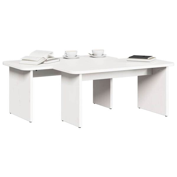 vidaXL Τραπεζάκι σαλονιού Λευκό 100 x 69 x 35.5 εκατοστά