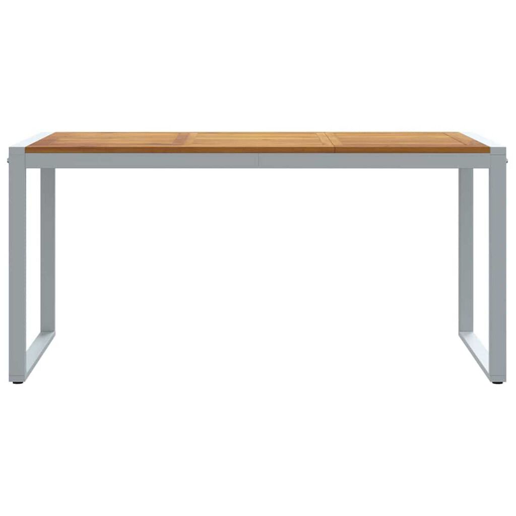 vidaXL Τραπέζι Κήπου για Φαγητό Γκρι 160 x 80 x 75 cm