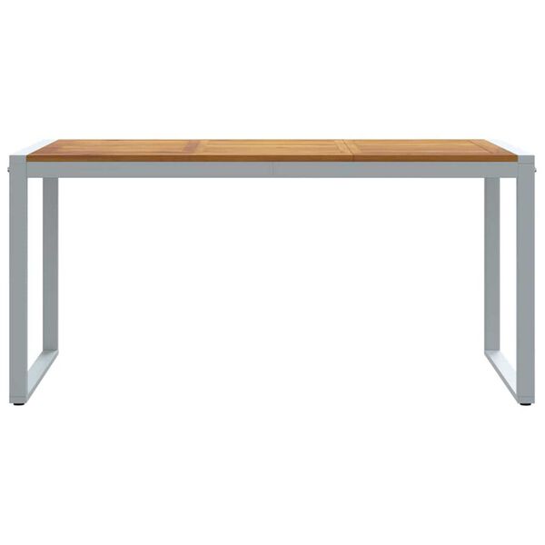 vidaXL Τραπέζι Κήπου για Φαγητό Γκρι 160 x 80 x 75 cm