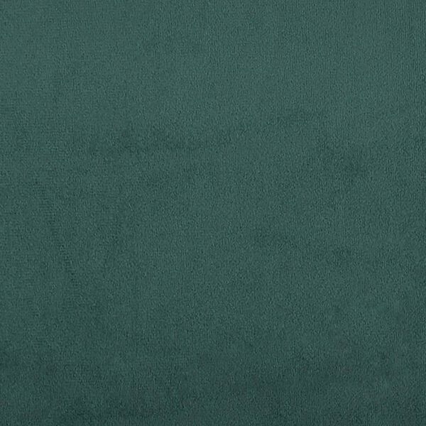 vidaXL Κρεβάτι Boxspring με Στρώμα Σκούρο Πράσινο 100x200εκ. Βελούδινο