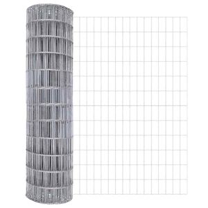 vidaXL Φράχτης Εuro Ασημί 1 x 25 m Χάλυβας με θερμή επιμετάλλωση