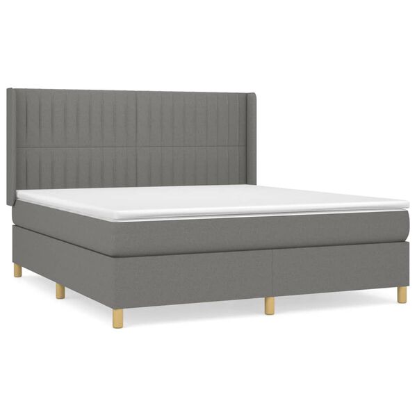 vidaXL &Kappa;&rho;&epsilon;&beta;ά&tau;&iota; Boxspring &mu;&epsilon; &Sigma;&tau;&rho;ώ&mu;&alpha; &Sigma;&kappa;&omicron;ύ&rho;&omicron; &Gamma;&kappa;&rho;&iota; 180x200 &epsilon;&kappa; &Upsilon;&phi;&alpha;&sigma;&mu;ά&tau;&iota;&nu;