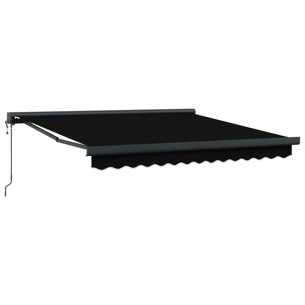 vidaXL Αυτόματη Αναδιπλούμενη Τέντα Μαύρη 300x250 cm