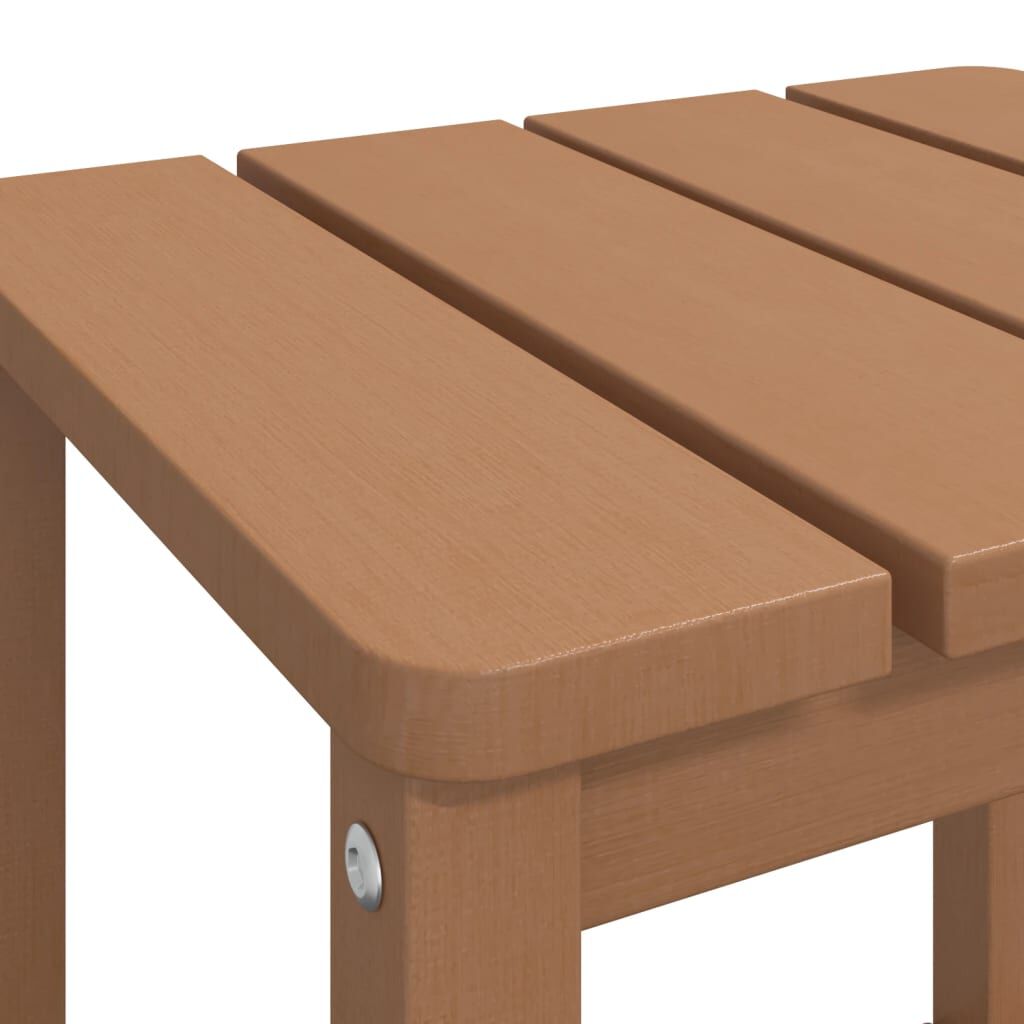 vidaXL Τραπέζι Κήπου Adirondack Καφέ 38 x 38 x 46 εκ. από HDPE