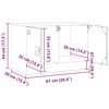 vidaXL Έπιπλο Τηλεόρασης Πράσινο Λαδί 67x39x44 εκ. από Ατσάλι