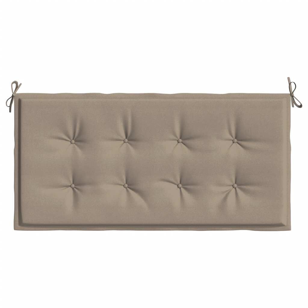 vidaXL Μαξιλάρι Πάγκου Κήπου Taupe 100x50x4 εκ. Ύφασμα Oxford