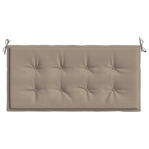 vidaXL Μαξιλάρι Πάγκου Κήπου Taupe 100x50x4 εκ. Ύφασμα Oxford