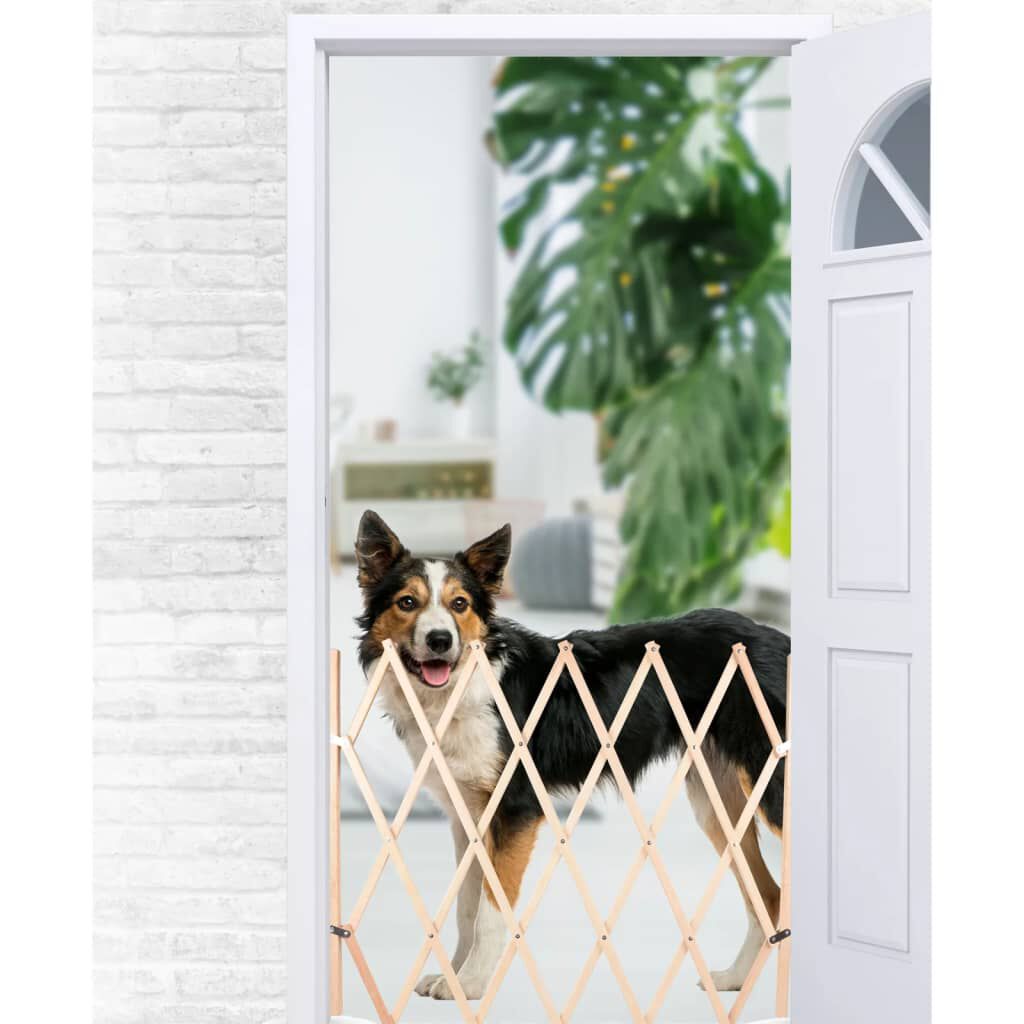 FLAMINGO Επεκτεινόμενο Φράγμα για Σκύλους Mont 107 x 83 εκ. Ξύλινο