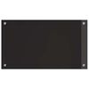vidaXL Πίσω Πάνελ Κουζίνας Μαύρο 70 x 40 cm σκληρυμένο γυαλί