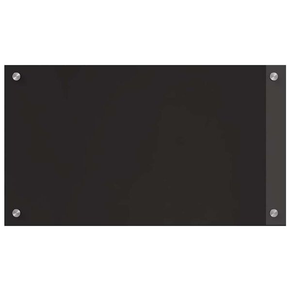 vidaXL Πίσω Πάνελ Κουζίνας Μαύρο 70 x 40 cm σκληρυμένο γυαλί