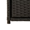 vidaXL Ντουλάπι Αποθήκευσης Κήπου Μαύρο 55x55x111 εκ. από Συνθ. Ρατάν