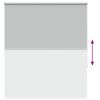 vidaXL Roller Blind Blackout ανοιχτό γκρι 135x130 cm Πλάτος υφάσματος