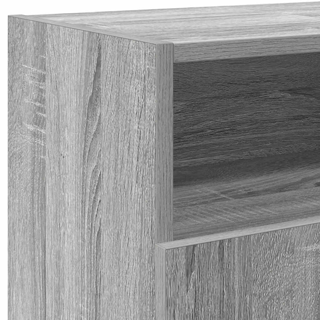 vidaXL Έπιπλο Τηλεόρασης με LED Γκρι Sonoma 120 x 30 x 50 εκ.