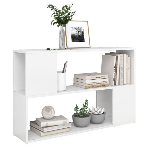 vidaXL Βιβλιοθήκη Λευκή 100 x 24 x 63 εκ. από Επεξεργασμένο Ξύλο