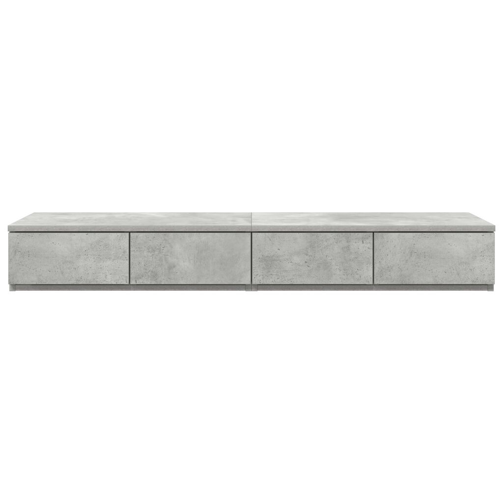 vidaXL Κομοδίνα Σκυρόδεμα Γκρι 120x36.5x16.5 εκ.