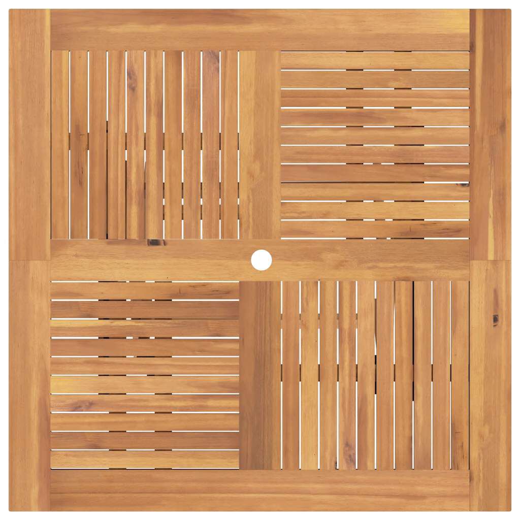 vidaXL Τραπέζι Κήπου Πτυσσόμενο 110 x 110 x 75 εκ. Μασίφ Ξύλο Teak