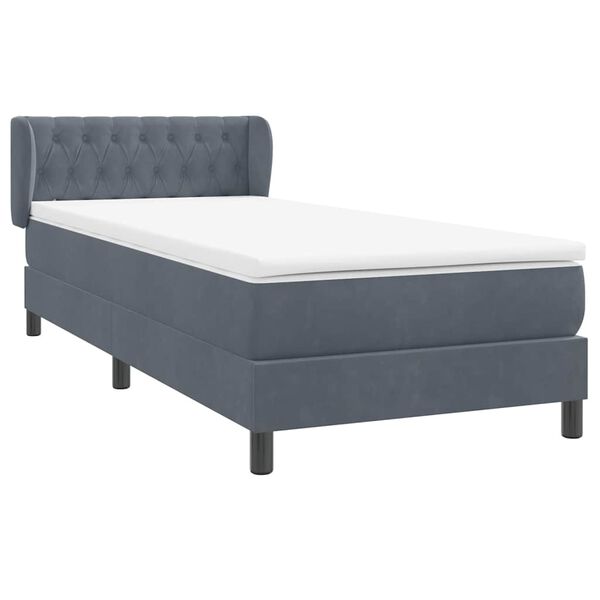 vidaXL &Kappa;&rho;&epsilon;&beta;ά&tau;&iota; Boxspring &mu;&epsilon; &Sigma;&tau;&rho;ώ&mu;&alpha; &Sigma;&kappa;&omicron;ύ&rho;&omicron; &Gamma;&kappa;&rho;&iota; 90x210 &epsilon;&kappa;. &Beta;&epsilon;&lambda;&omicron;ύ&delta;&iota;&nu;&omicron;
