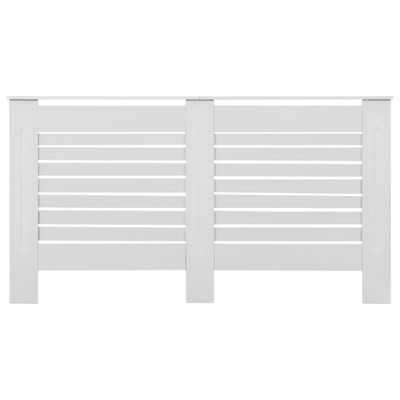 vidaXL Καλύμματα Καλοριφέρ 2 τεμ. Λευκά 152 x 19 x 81,5 εκ. από MDF
