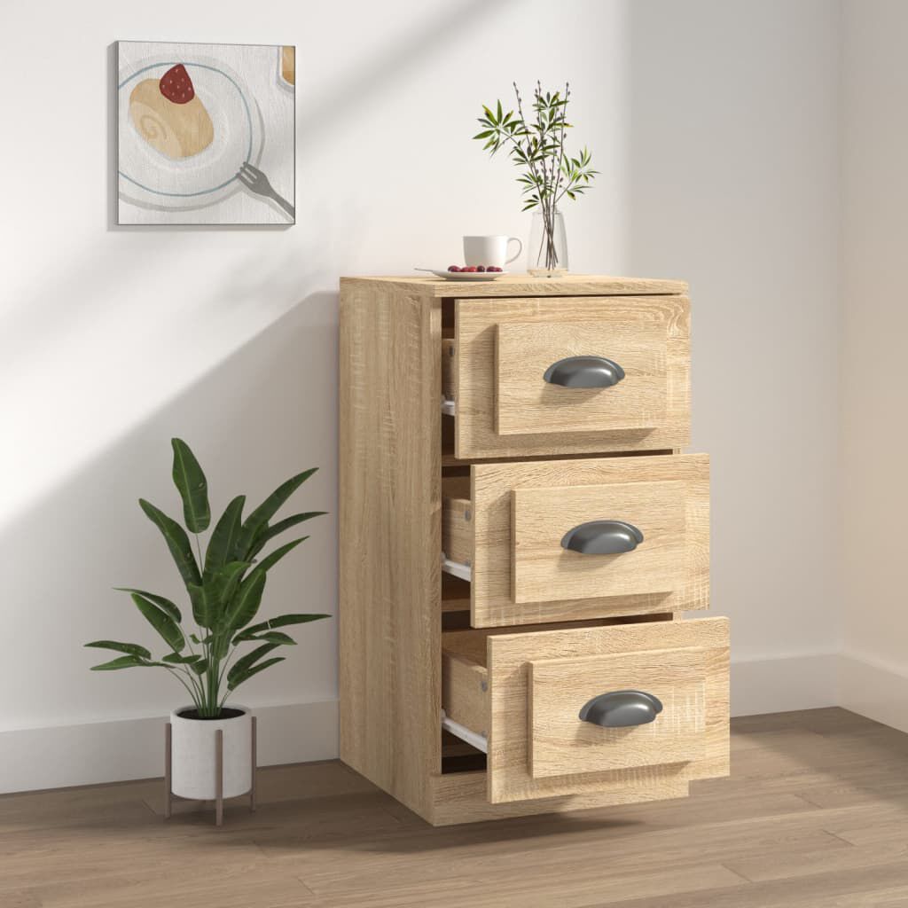 vidaXL Μπουφές Sonoma Δρυς 36x35,5x67,5 εκ. από Επεξεργασμένο Ξύλο