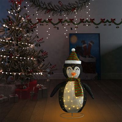 Πιγκουίνος Χριστουγεννιάτικη Φιγούρα LED 90 εκ. Πολυτελές Ύφασμα