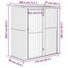 vidaXL Αποθήκη Κήπου 180,5 x 97 x 209,5 εκ. με Ξύλινη Όψη από Γαλβανισμένο Ατσάλι
