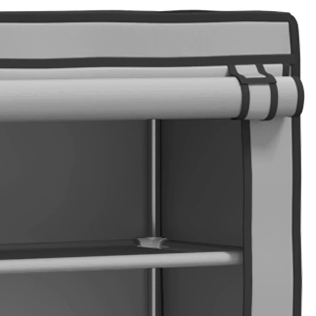 vidaXL Ραφιέρα 2 Επιπέδων για Πλυντήριο Γκρι 71x29,5x170,5 εκ. Σίδερο