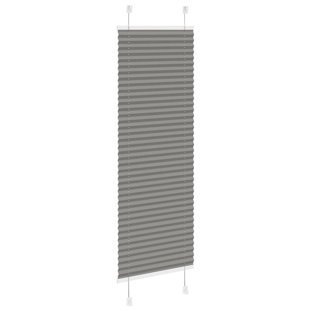 vidaXL Πλισέ περσίδα Ανθρακί 50x150 cm Πλάτος υφάσματος 49,4 cm