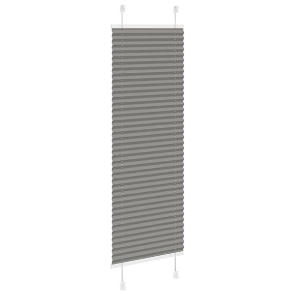 vidaXL Πλισέ περσίδα Ανθρακί 50x150 cm Πλάτος υφάσματος 49,4 cm