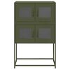vidaXL Highboard Ελαιοπράσινο 68x39x107 cm Ατσάλι