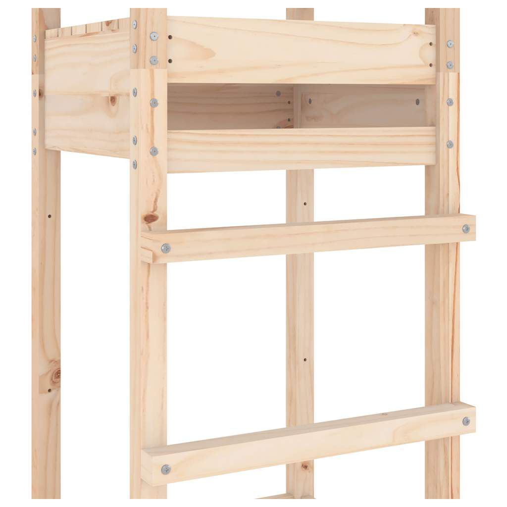 vidaXL Πύργος Παιχνιδιού 52,5 x 46,5 x 206,5 εκ. από Μασίφ Ξύλο Πεύκου