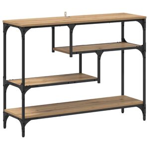 vidaXL &Tau;&rho;&alpha;&pi;έ&zeta;&iota; &kappa;&omicron;&nu;&sigma;ό&lambda;&alpha;&sigmaf; &mu;&epsilon; &rho;ά&phi;&iota; Artisan Oak 100 x 30 x 75 &epsilon;&kappa;