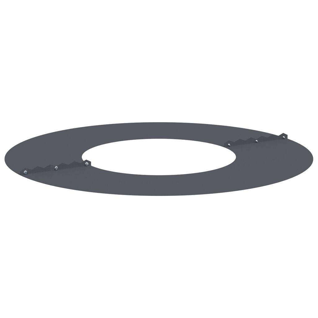 vidaXL Φλατ Δαχτυλίδια Δέντρων 5 pcs Ανθρακί Ø30 / 60 εκ. Ατσάλι