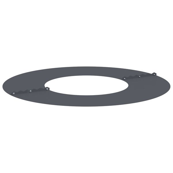 vidaXL Φλατ Δαχτυλίδια Δέντρων 5 pcs Ανθρακί Ø30 / 60 εκ. Ατσάλι