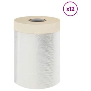 vidaXL &Phi;ύ&lambda;&lambda;&omicron; &Sigma;&kappa;ό&nu;&eta;&sigmaf; &mu;&epsilon; &Kappa;&omicron;&lambda;&lambda;&eta;&tau;&iota;&kappa;ή &Tau;&alpha;&iota;&nu;ί&alpha; 12 pcs &Delta;&iota;&alpha;&phi;&alpha;&nu;έ&sigmaf; 55 x 3300 &epsilon;&kappa;