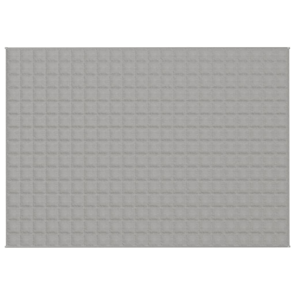 vidaXL Κουβέρτα Βαρύτητας Γκρι 155 x 220 εκ. 7 κ. Υφασμάτινη