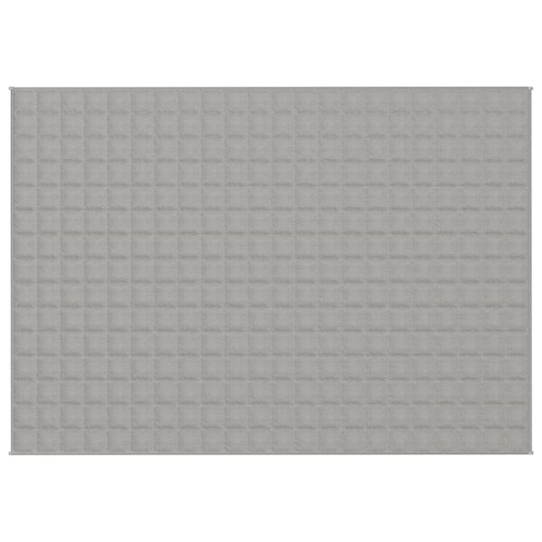 vidaXL Κουβέρτα Βαρύτητας Γκρι 155 x 220 εκ. 7 κ. Υφασμάτινη