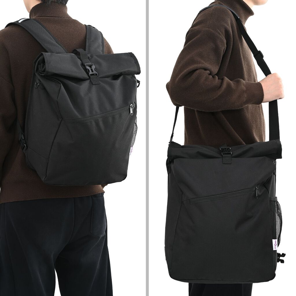 vidaXL Τσάντα Ποδηλάτου για Ρακέτα 25 L Μαύρη 33x16x48 εκ.