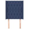 vidaXL Κεφαλάρι με Πτερύγια Μπλε 83x16x118/128 εκ. Υφασμάτινο