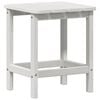 vidaXL Πλευρικό Τραπέζι Adirondack Λευκό 38 x 38 x 46 εκ. HDPE