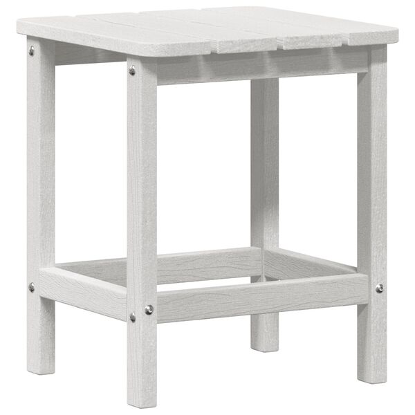 vidaXL Τραπέζι Adirondack Λευκό 38x38x45 εκ. HDPE