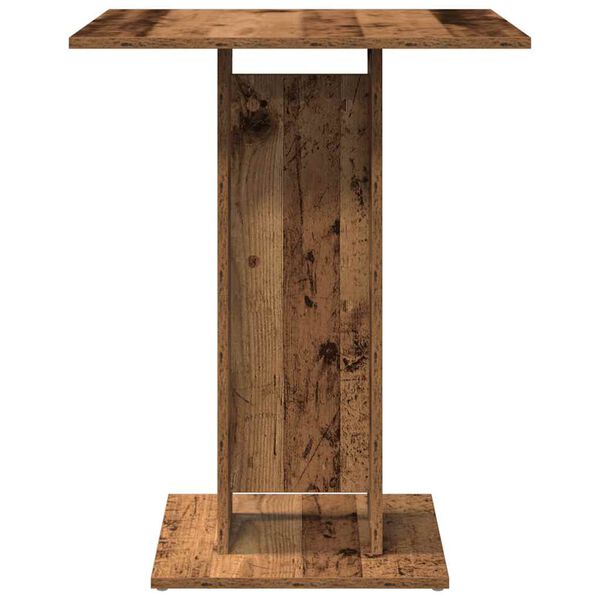 vidaXL Τραπέζι Bistro Παλιό Ξύλο 60 x 60 x 75 εκ. Μοριοσανίδα