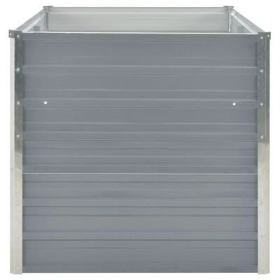 vidaXL Ζαρντινιέρα Ψηλή Γκρι 160 x 80 x 77 εκ. από Γαλβανισμένο Χάλυβα