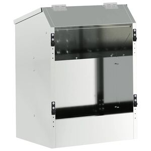 vidaXL Ταΐστρα Χαμστεριών Ασημί 64.5 x 25.5 x 45.5 εκ.