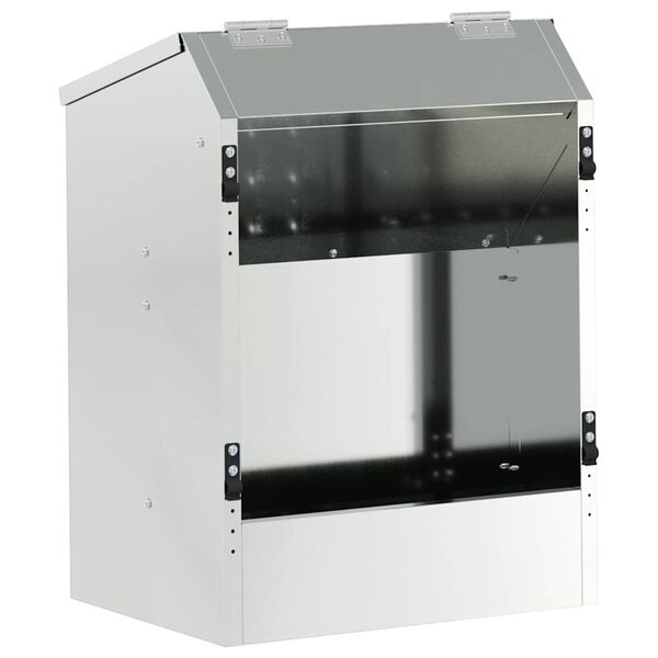 vidaXL Ταΐστρα Χαμστεριών Ασημί 64.5 x 25.5 x 45.5 εκ.